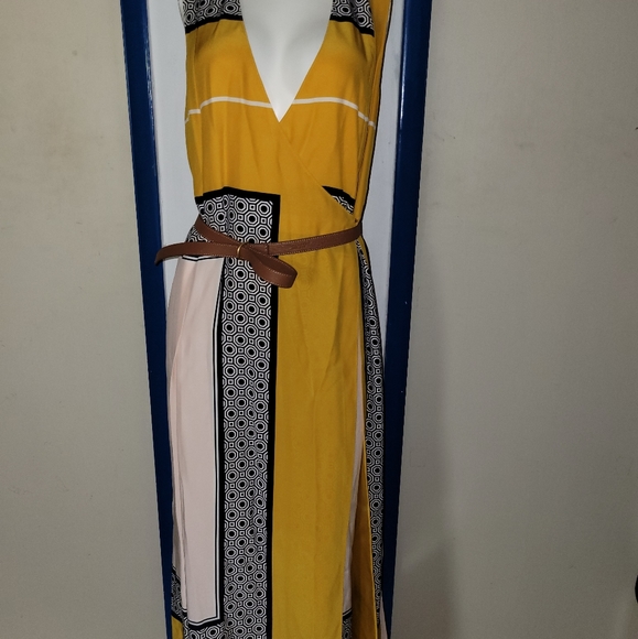 TORY BURCH CLARICE WRAP DRESS, Silk HICKS 3 - Picture 6 of 6